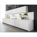 Estados Unidos Moderno blanco PVC gabinete de cocina